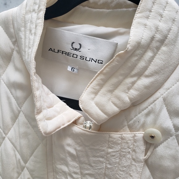 Alfred Sung Silk Quiltted Jacket Size 6 | L /XL - Picture 2 of 7
